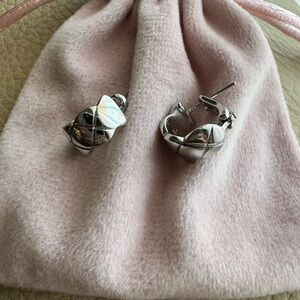 Luxury Bold Dome Quilted Hoop Earrings